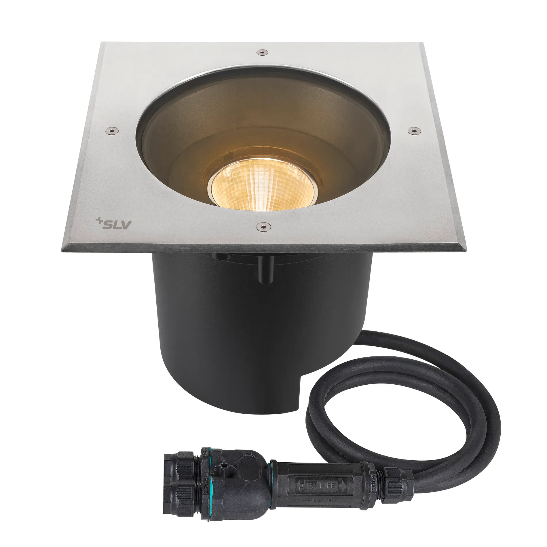 DASAR 2.0 XL rechthoekige kap 24° 3000K incl. DALI-driver rvs