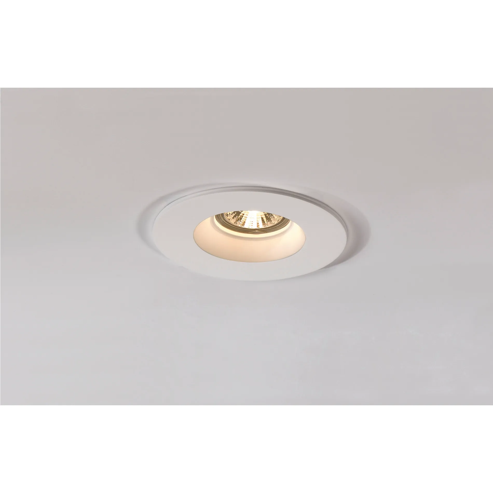 PLASTRA Downlight, GU10, rond, wit gips