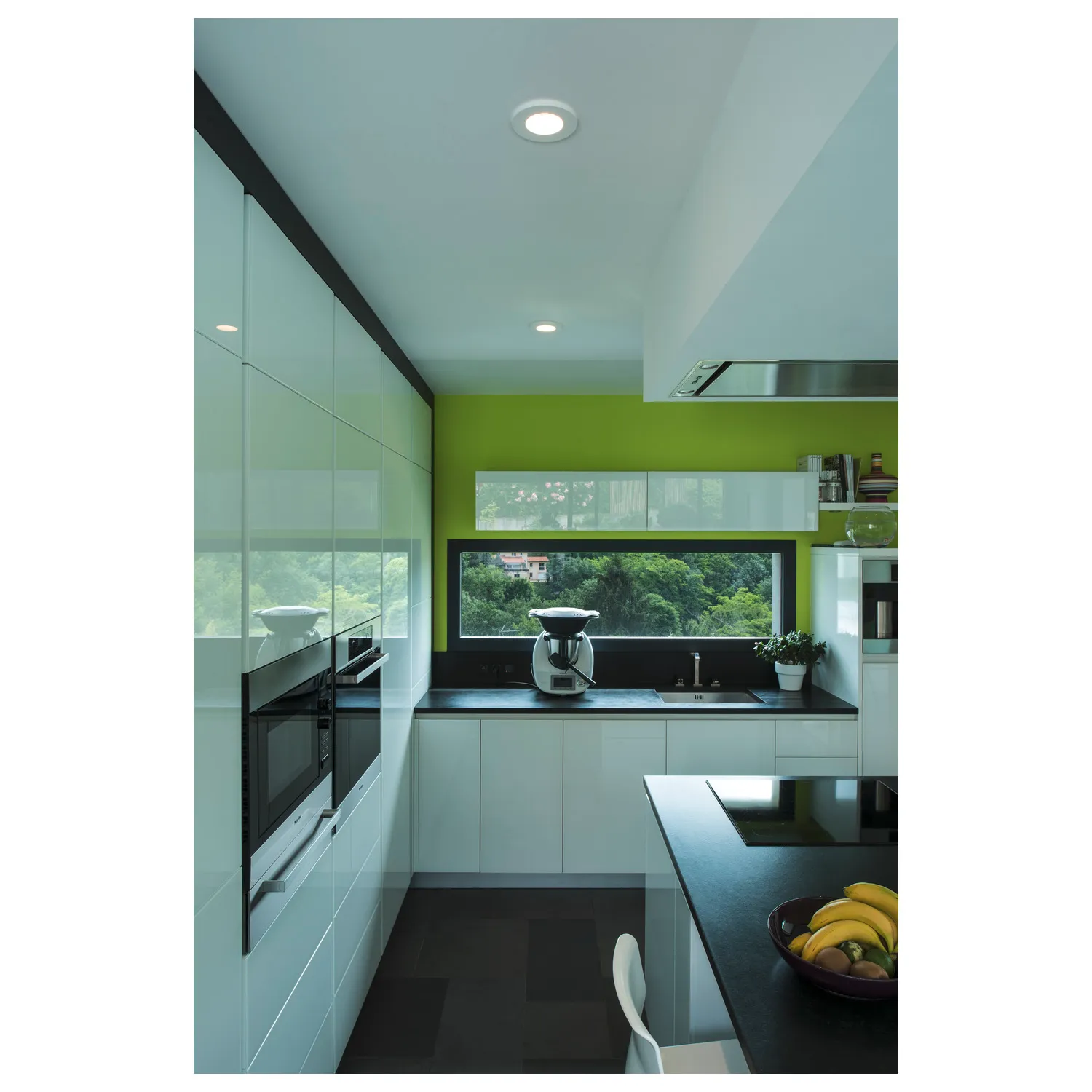 PLASTRA Downlight, GU10, rond, wit gips