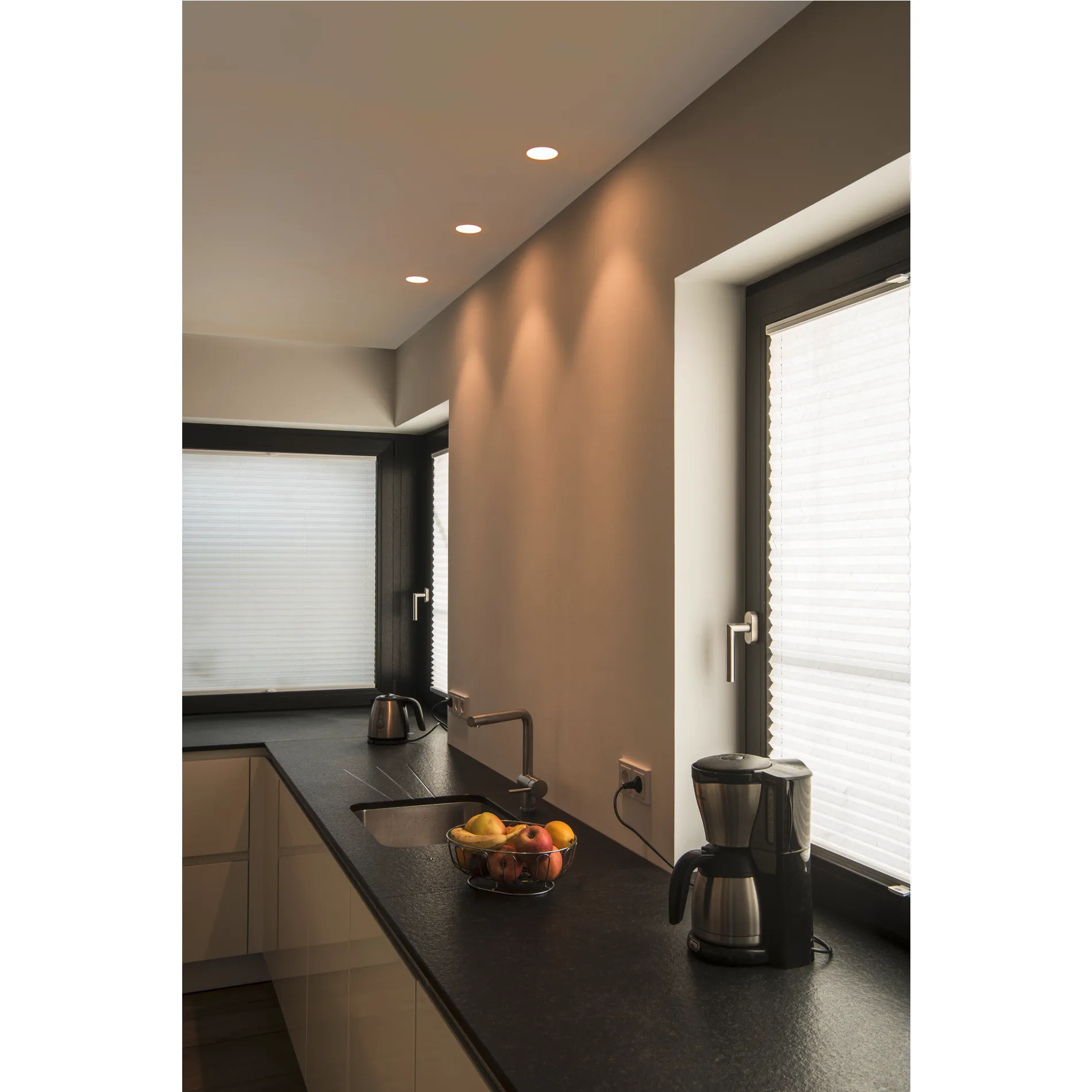 PLASTRA Downlight, GU10, rond, wit gips