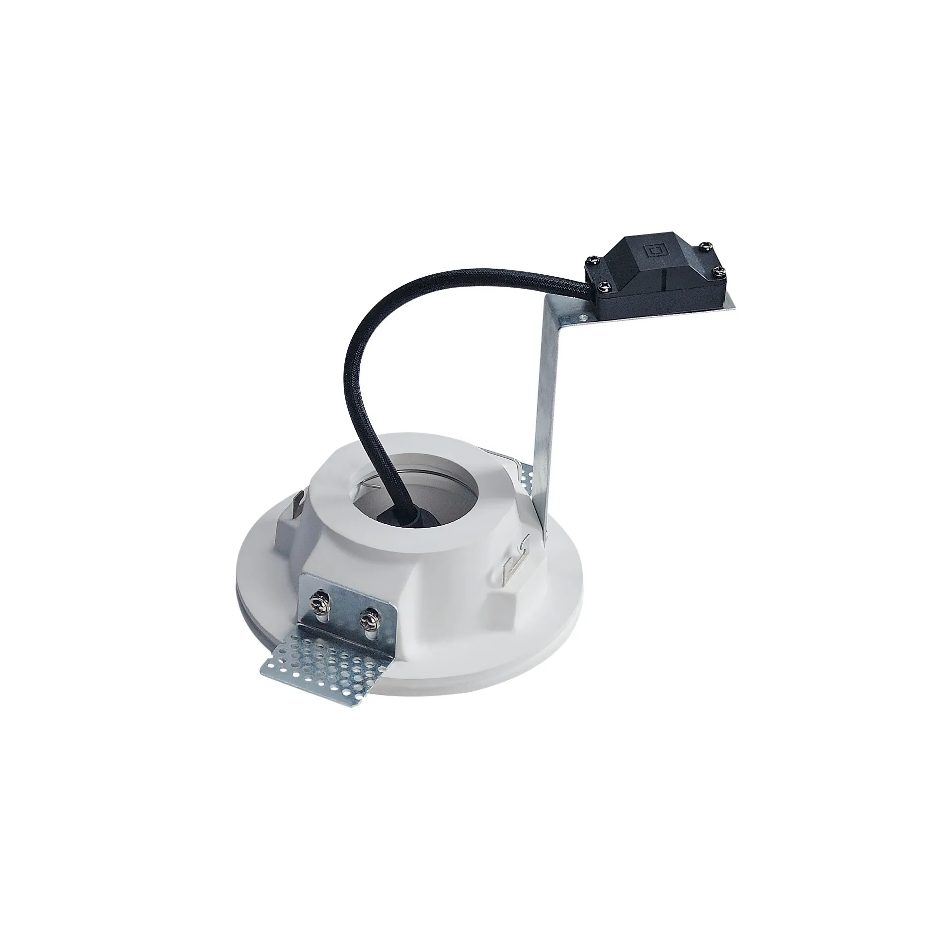 PLASTRA Downlight, GU10, rond, wit gips