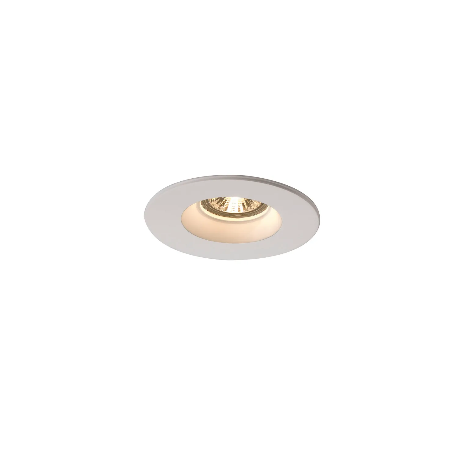PLASTRA Downlight, GU10, rond, wit gips