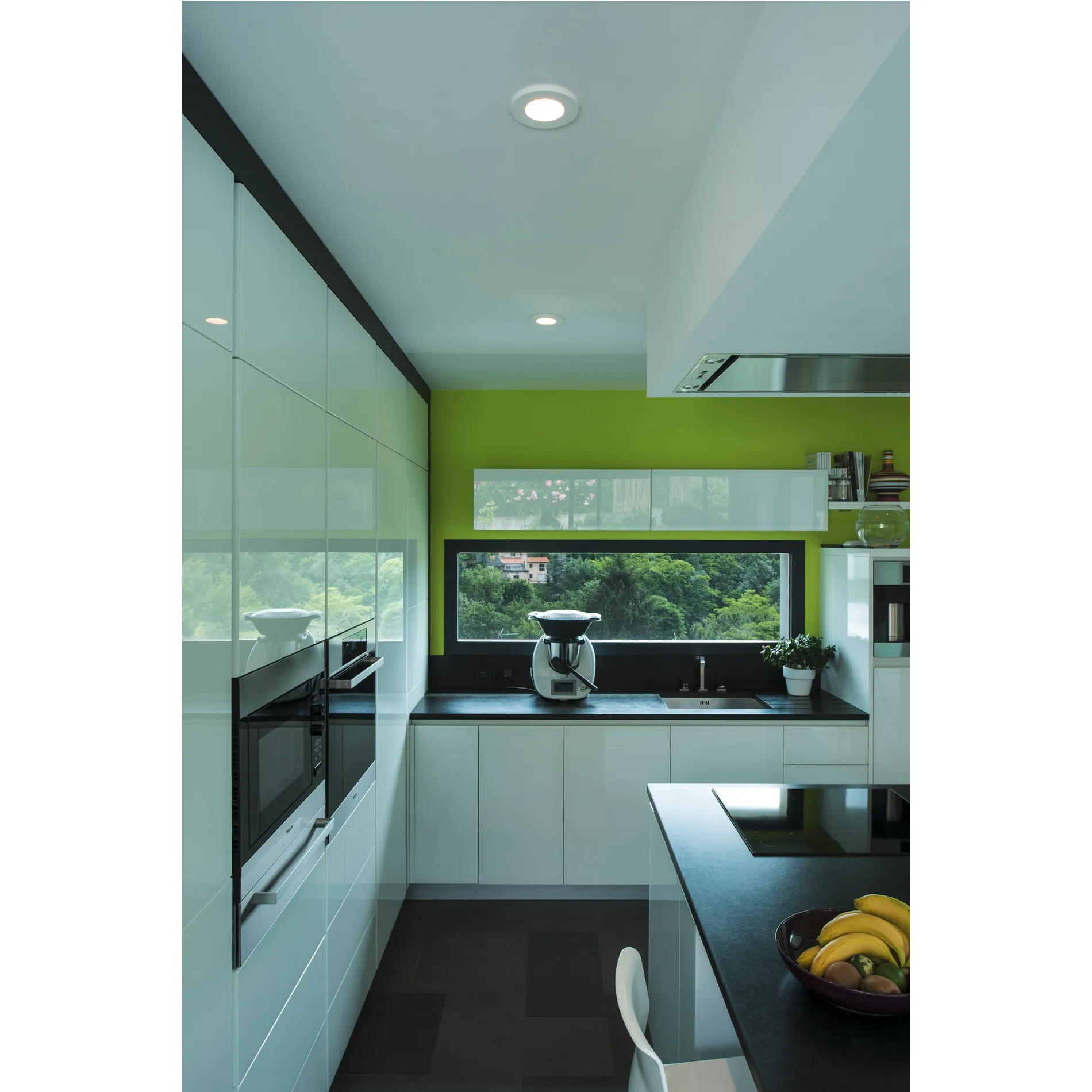 PLASTRA Downlight, GU10, rond, wit gips