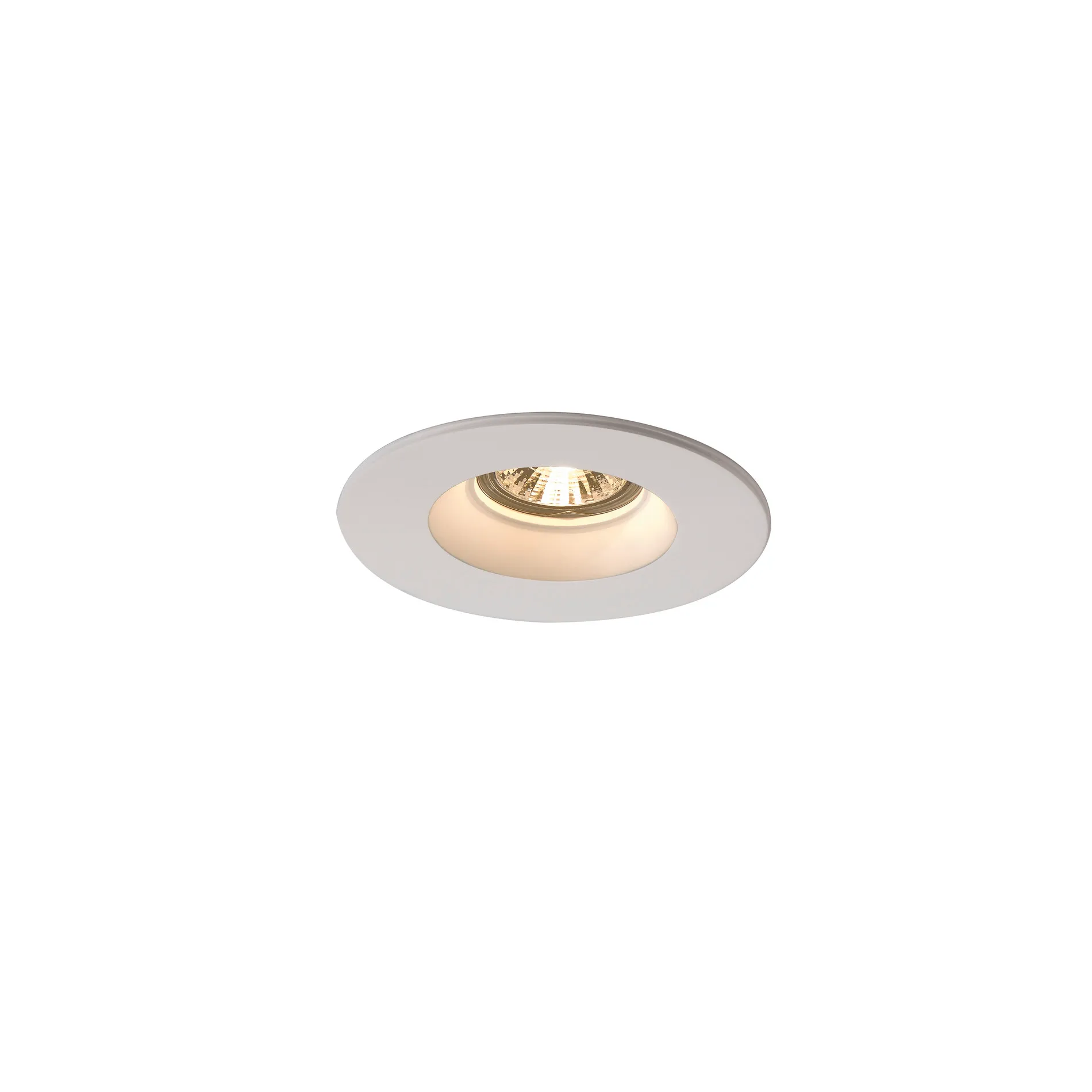 PLASTRA Downlight, GU10, rond, wit gips