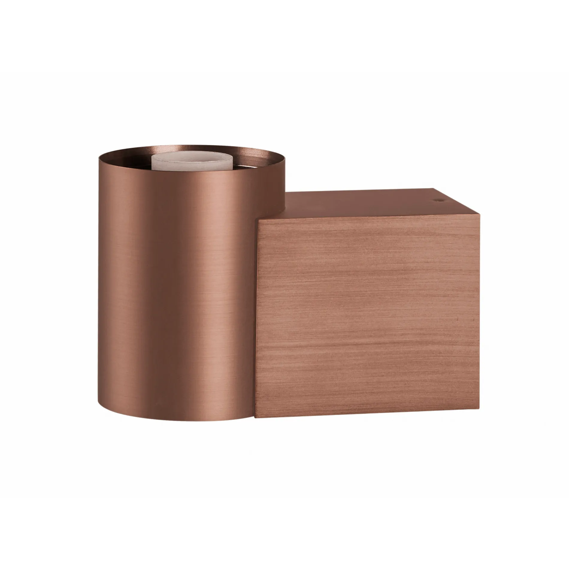 VARYT, wandopbouwarmatuur, rond, 1x max. 6W, E14, koper