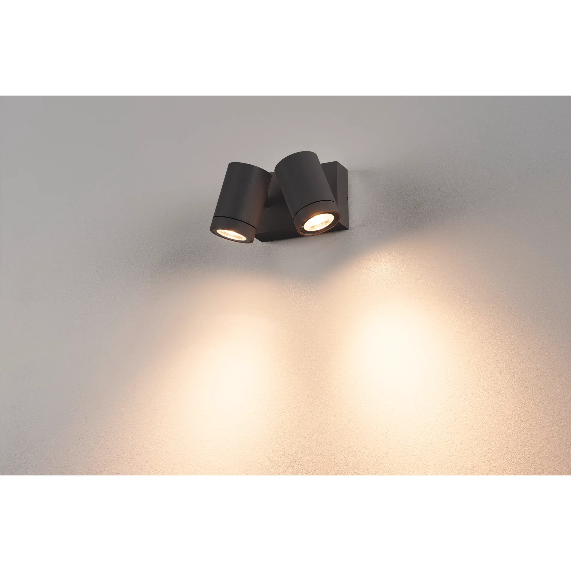 HELIA wandlamp, zand-antraciet , 2x8W led, 3000 k