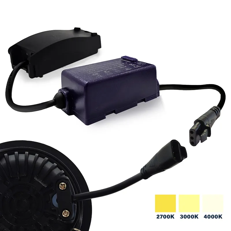 Led inbouwspot kleine inbouwdiepte CCT 2700K/3000K/4000K rond RVS