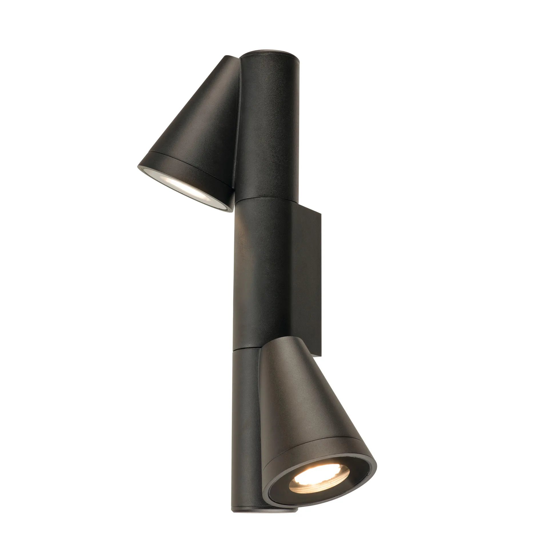 T-TUBE, wandopbouwarmatuur, GU10, double, IP65, max. 10 W, zwart