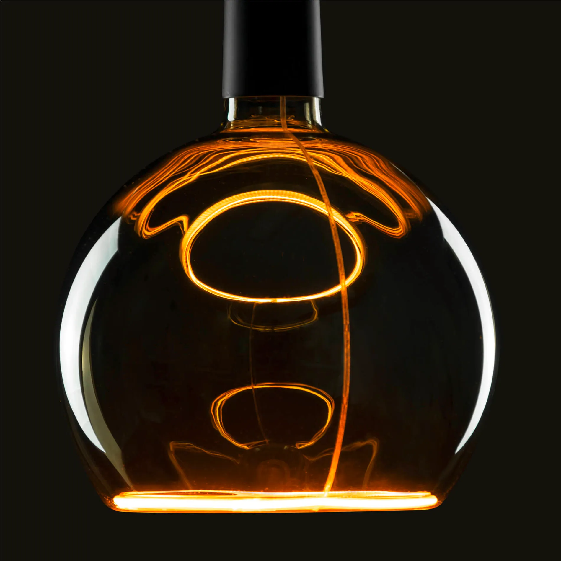 LED Floating Globe 200, led lichtbron, smokey black, E27, PHASE, 6W, 1