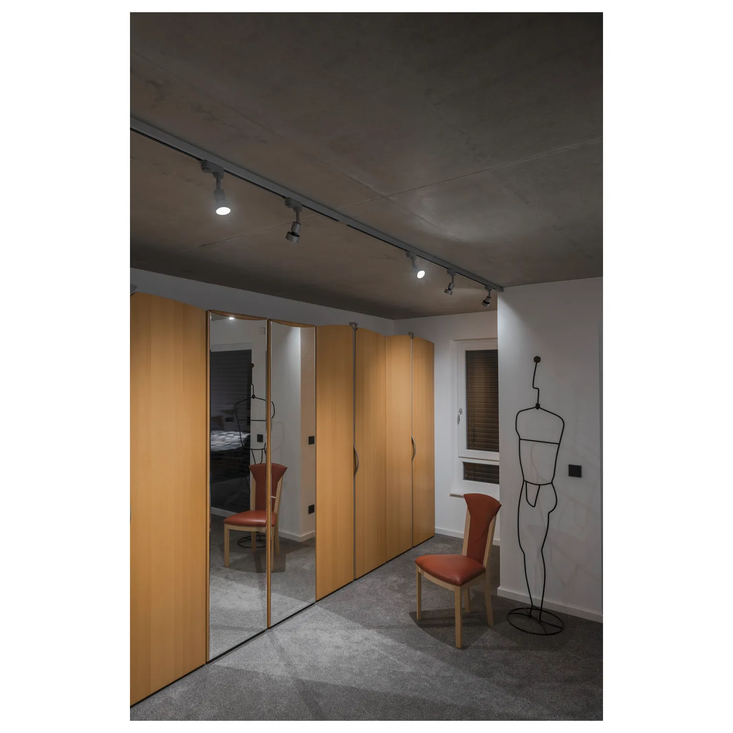 PURI, zilvergrijs, GU10, max. 50W, incl. 3-fase adapter