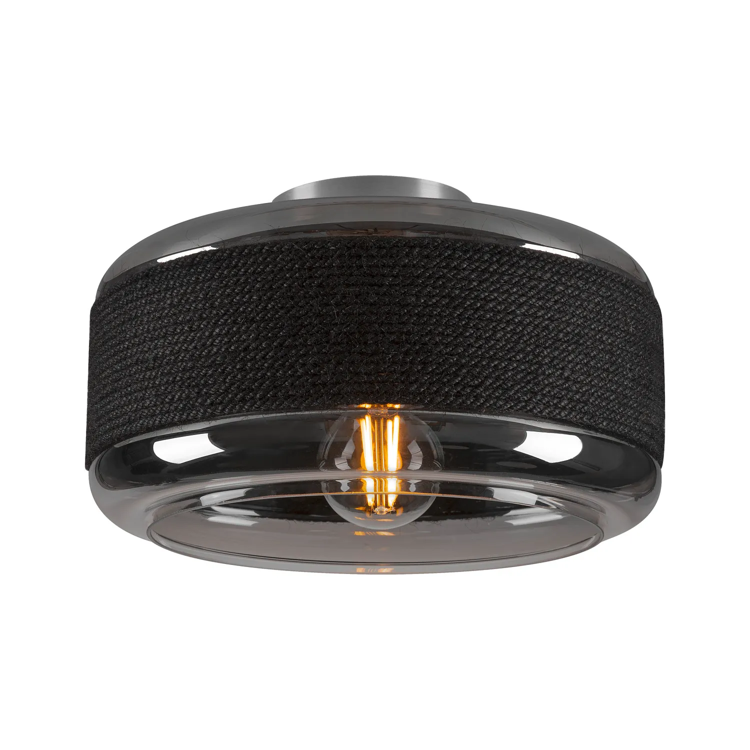 PANTILO ROPE 27, wand- en plafondopbouwarmatuur, cilindrisch, 1 x max.