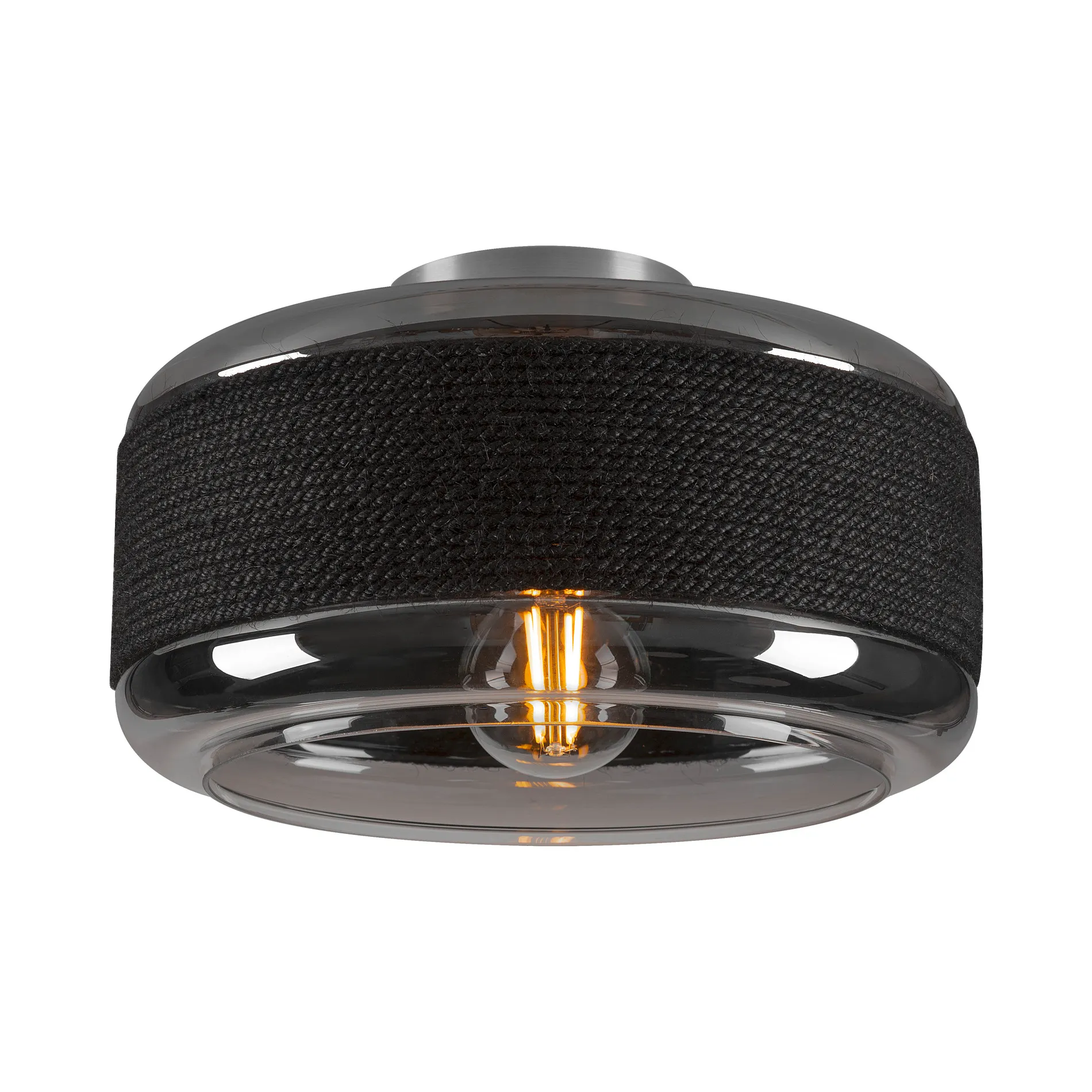 PANTILO ROPE 27, wand- en plafondopbouwarmatuur, cilindrisch, 1 x max.