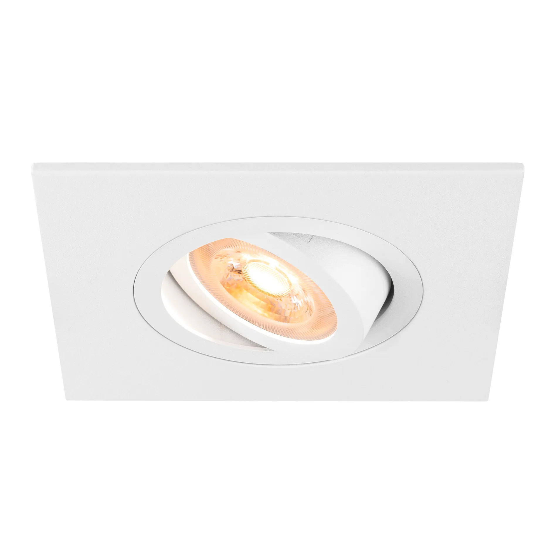 NEW TRIA® 75 XL, plafondinbouwlamp, vierkant, max. 10W GU10, wit