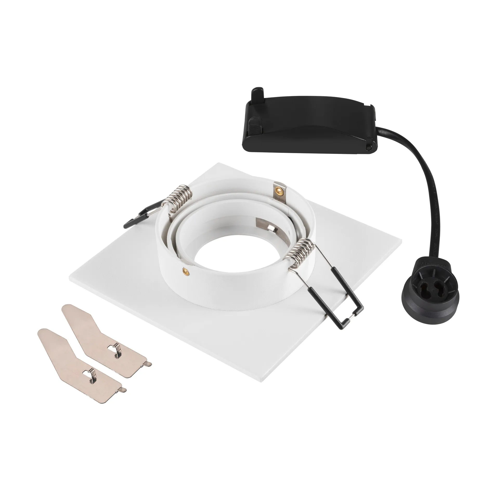 NEW TRIA® 75 XL, plafondinbouwlamp, vierkant, max. 10W GU10, wit