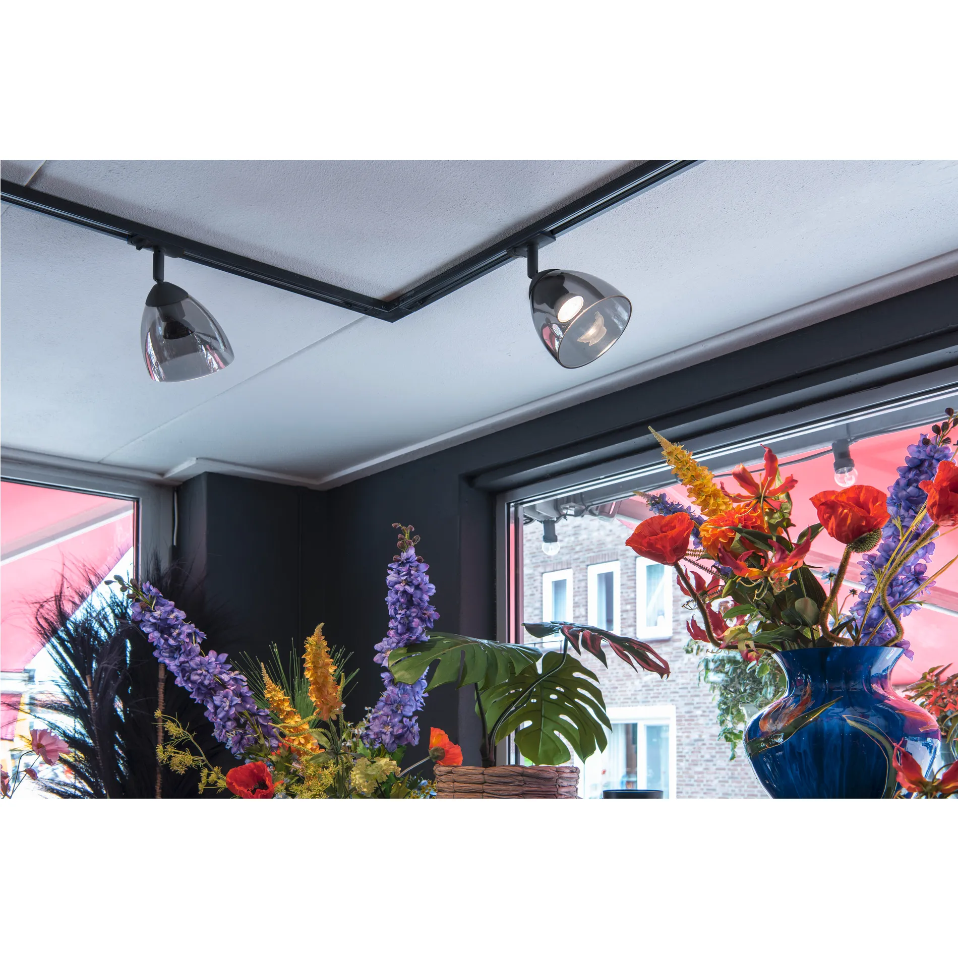 PARA CONE GL GU10, 1-fase spot zwart/transparant