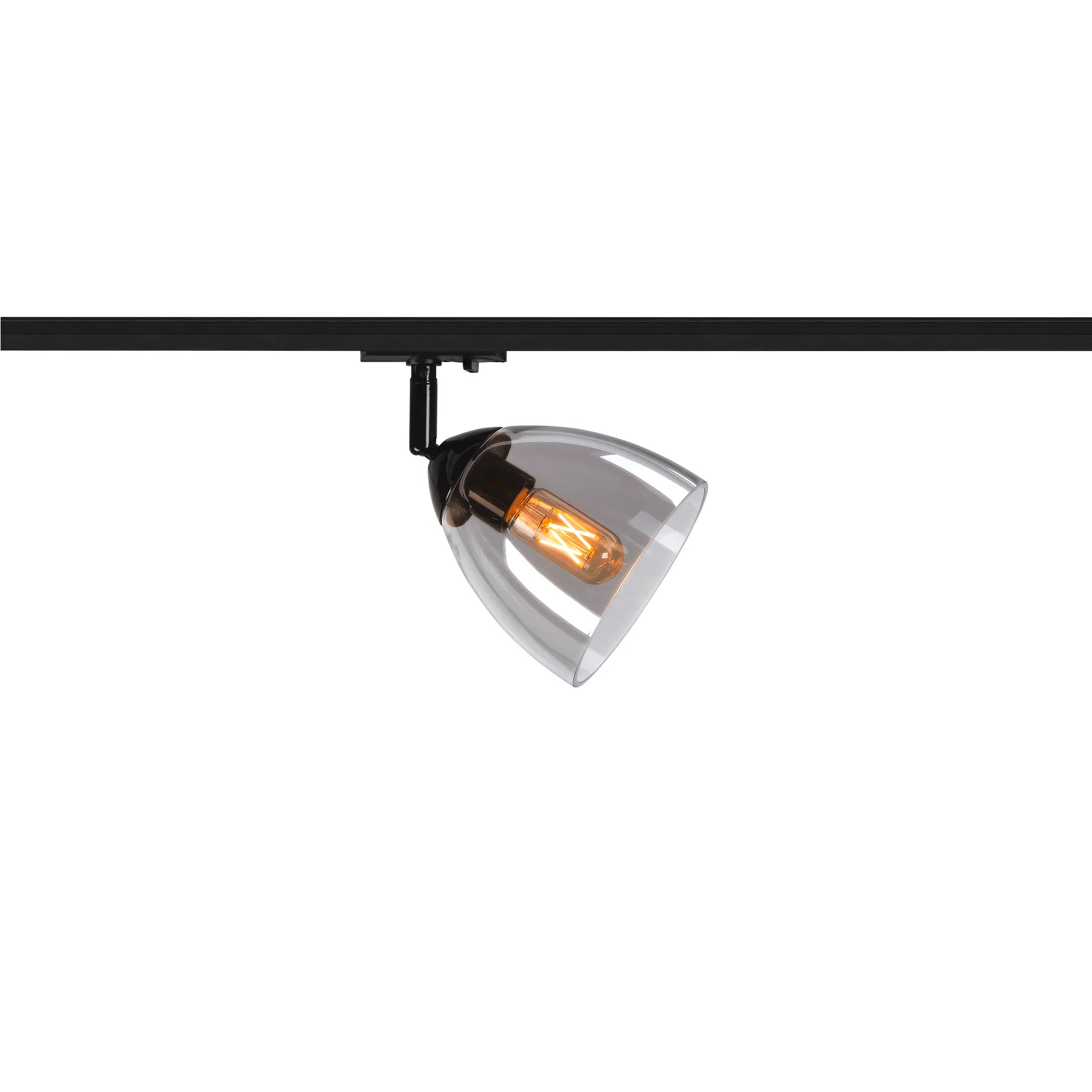 PARA CONE GL GU10, 1-fase spot zwart/transparant