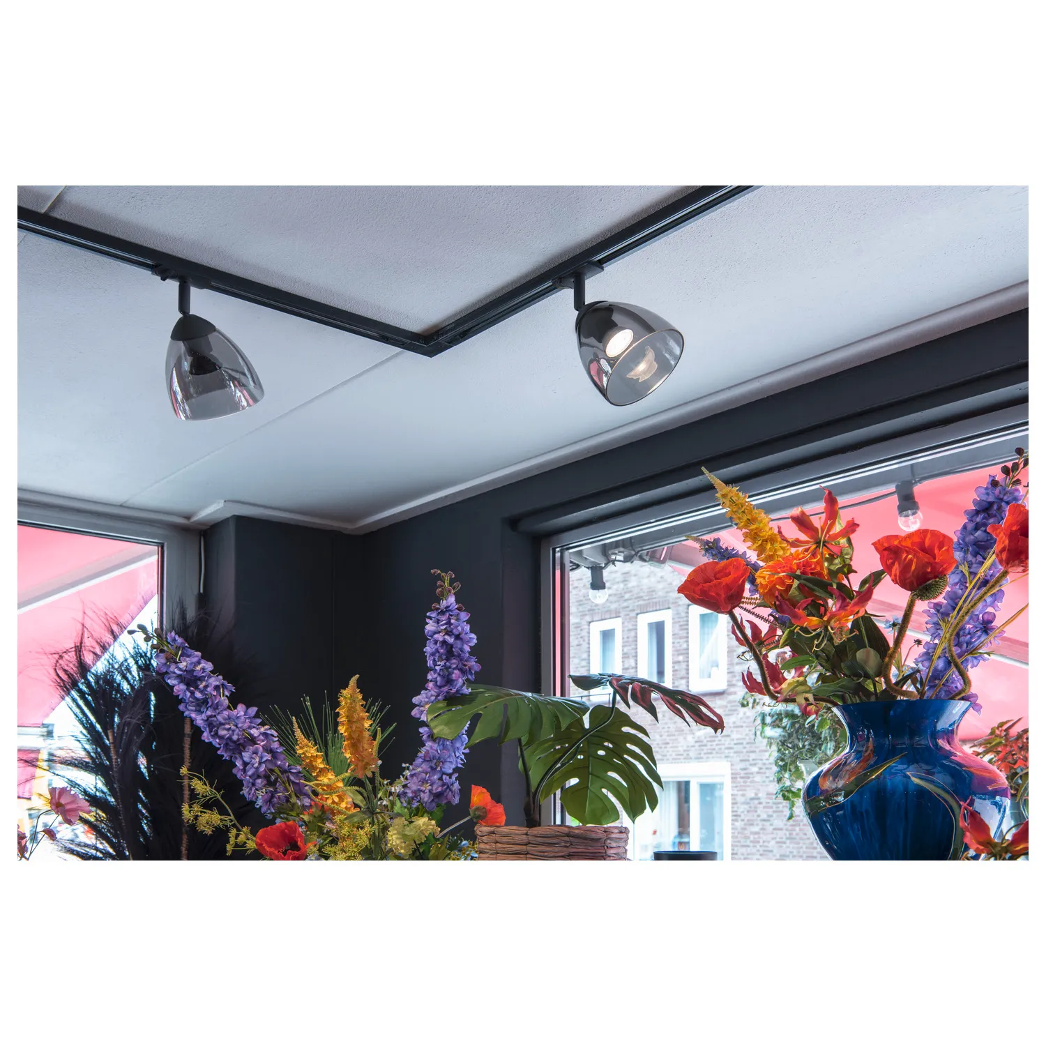 PARA CONE GL GU10, 1-fase spot zwart/transparant