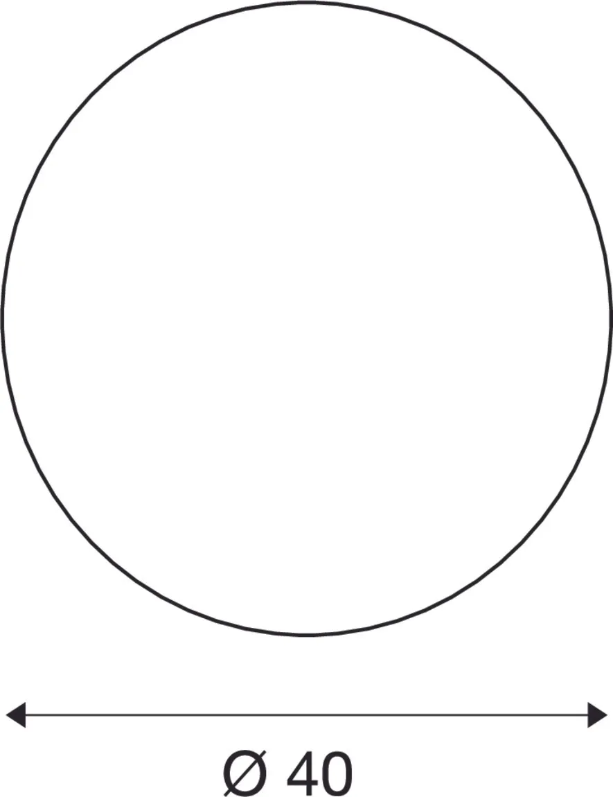 ROTOBALL FLOOR 40 outdoor, wit , E27, max. 24W, IP44