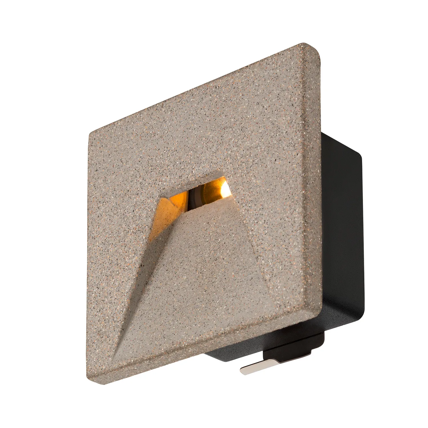 CONCRETO EL, wandinbouwarmatuur grijs, 3.2W, 45lm, 3000K