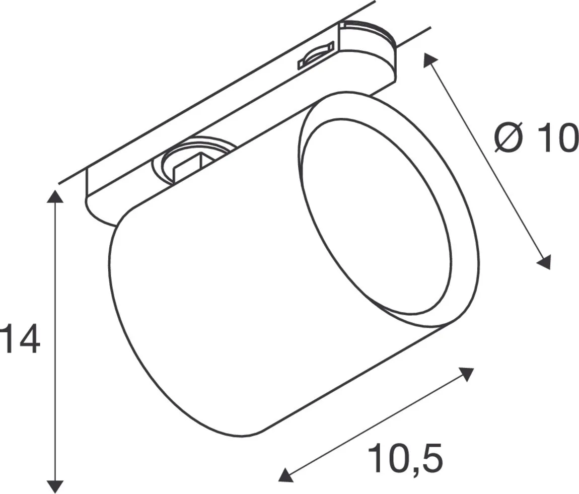 TRACKSPOT V 3 Ph. 32W 930 50°, wit
