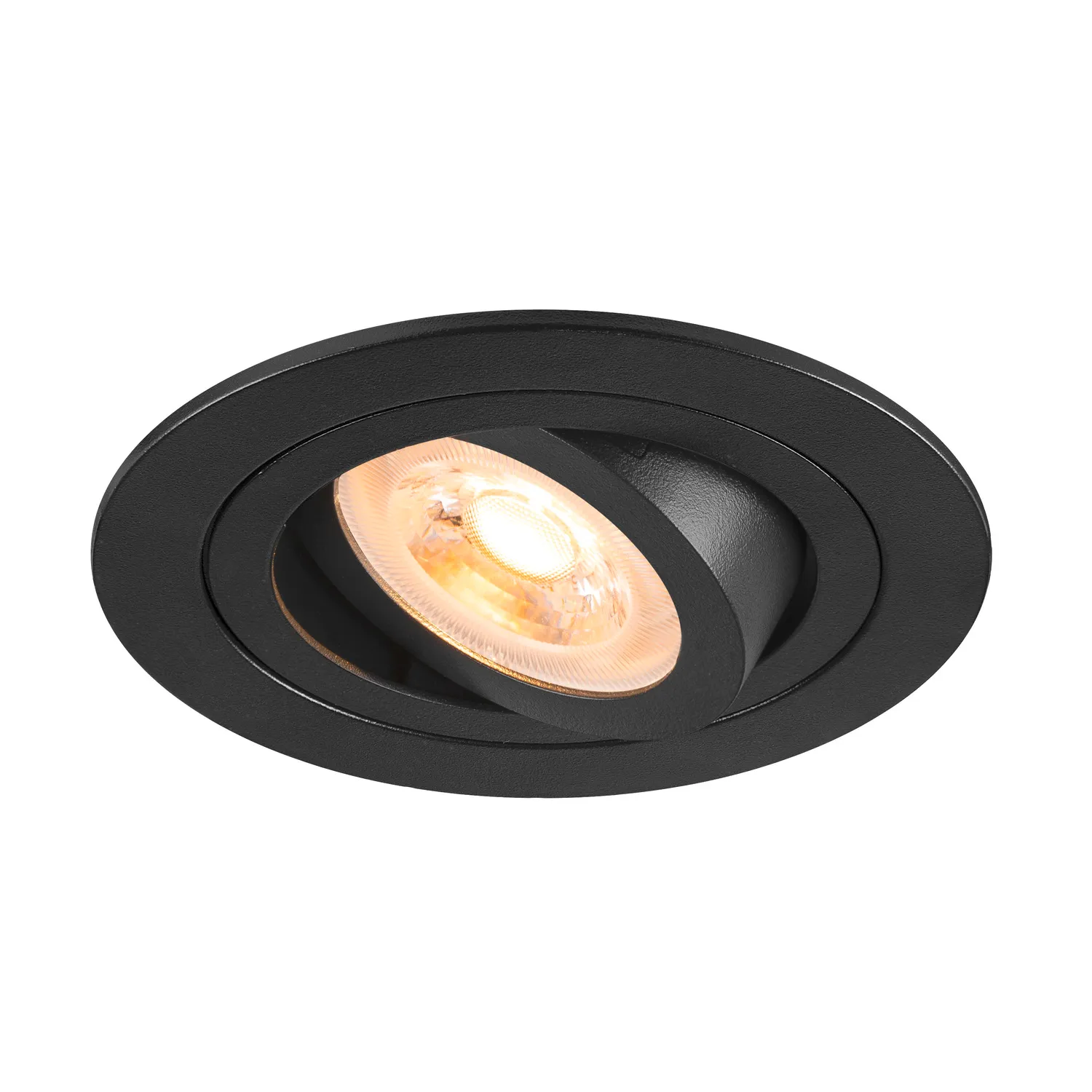 NEW TRIA® 75, plafondinbouwlamp, rond, max. 10W GU10, zwart