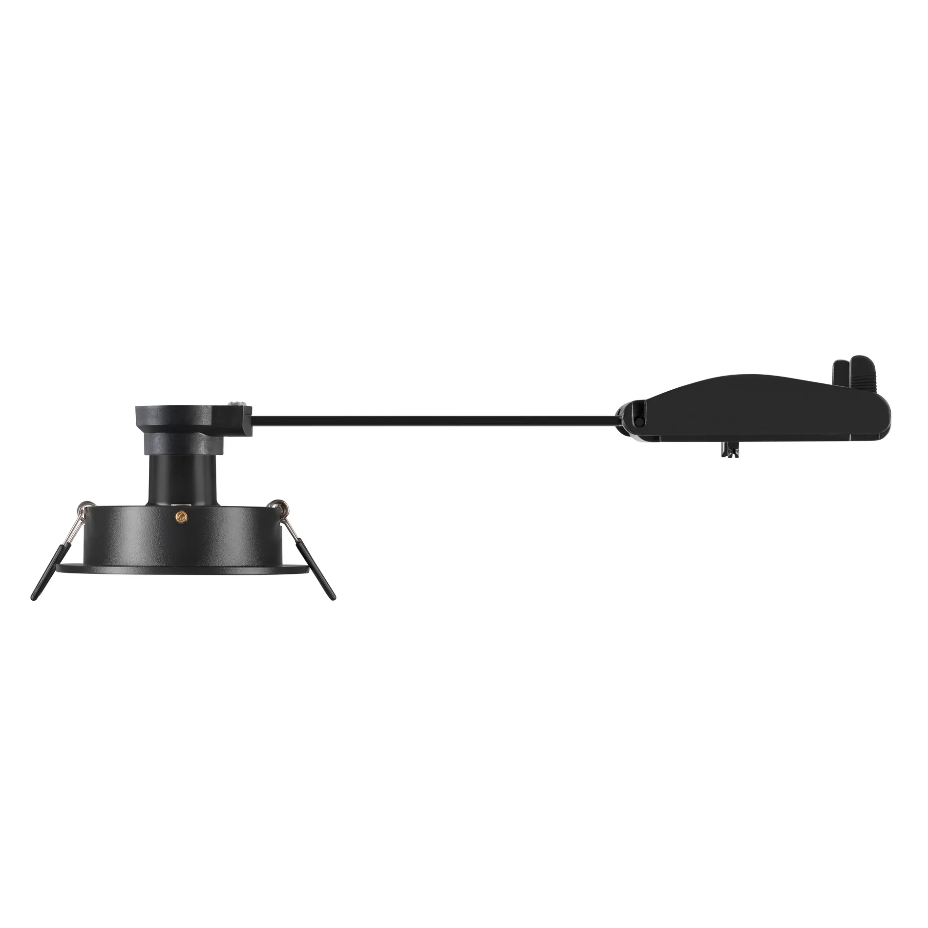 NEW TRIA® 75, plafondinbouwlamp, rond, max. 10W GU10, zwart