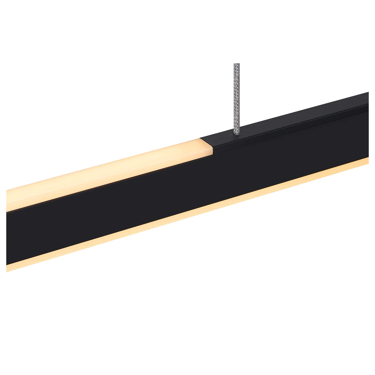 ONE LINEAR 100 FASE up/down, pendelarmatuur zwart 24W 2700/3000K