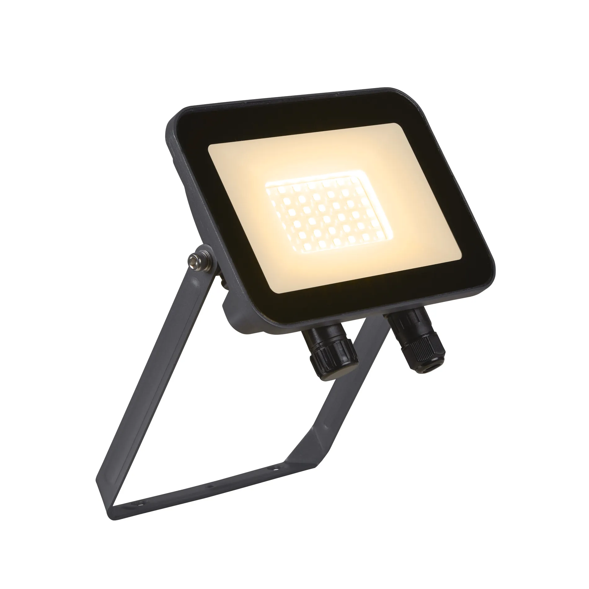 FLOODI M, wand- en plafondopbouwarmatuur antraciet / transparant 30W 3