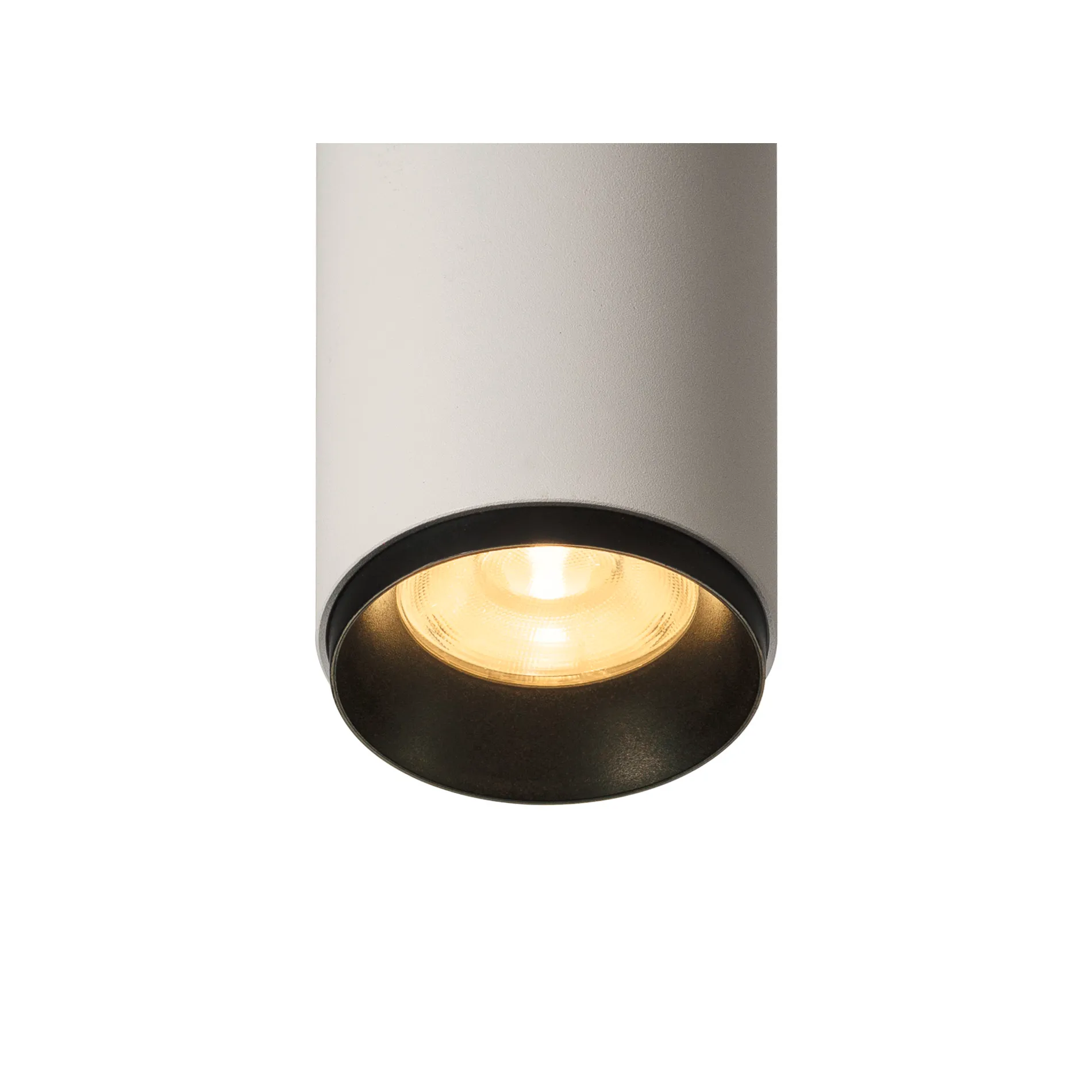 NUMINOS® CL DALI M, Indoor led plafondopbouwlamp wit/zwart 3000 K 36°