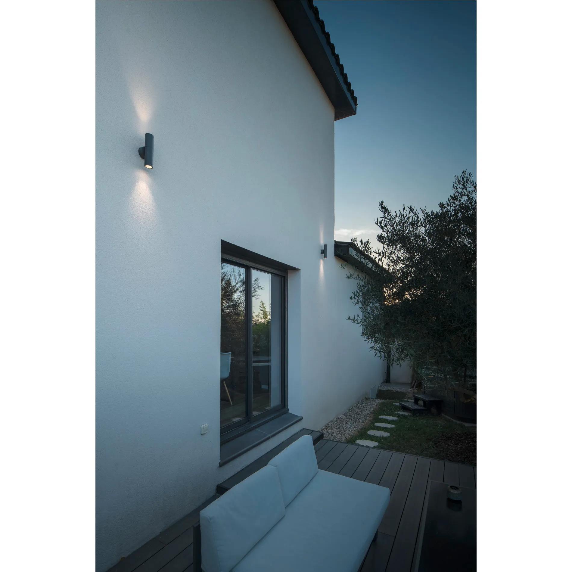 ASTINA OUT ESL, antraciet, 2x GU10, max. 2x 11W, IP44