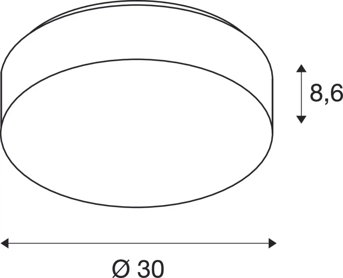 LIPSY 30 Drum CW, led outdoor wand- en plafondopbouwlamp, wit, IP44 30