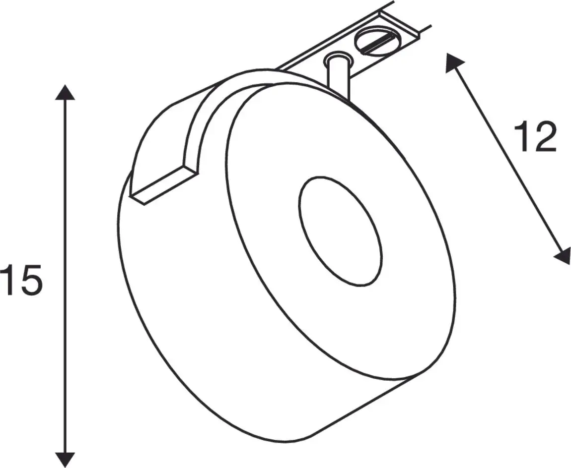 1~ KALU TRACK Indoor LED 1-fasesysteem, lamp zwart 3000K inclusief 1-f