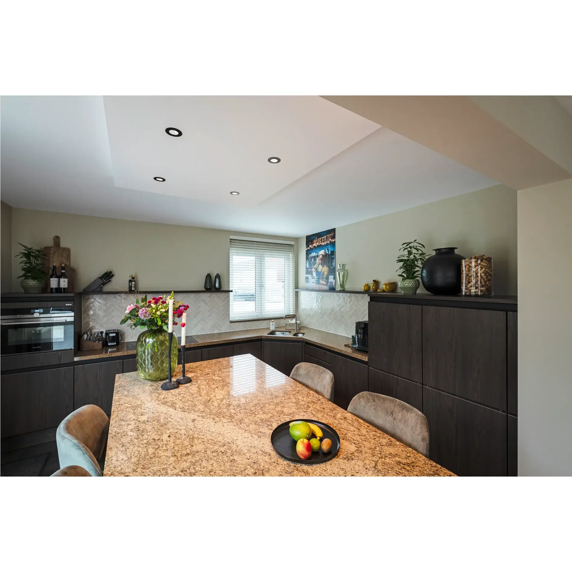 PATTA-I, led plafondinbouwarmatuur voor buiten, rond, DL, IP65, zwart,