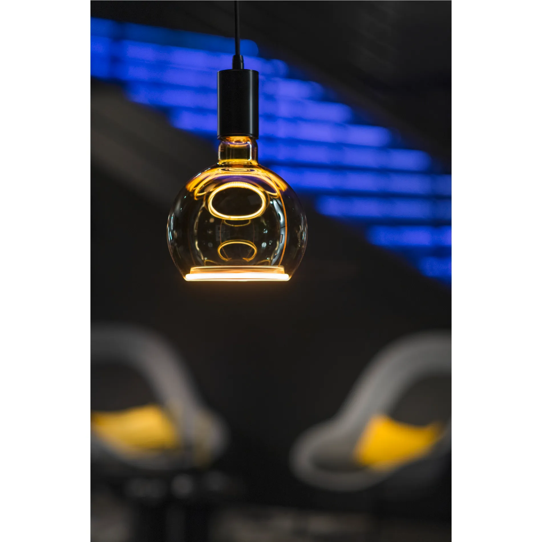 LED Floating Globe 150, led lichtbron, smokey black, E27, PHASE, 6W, 1