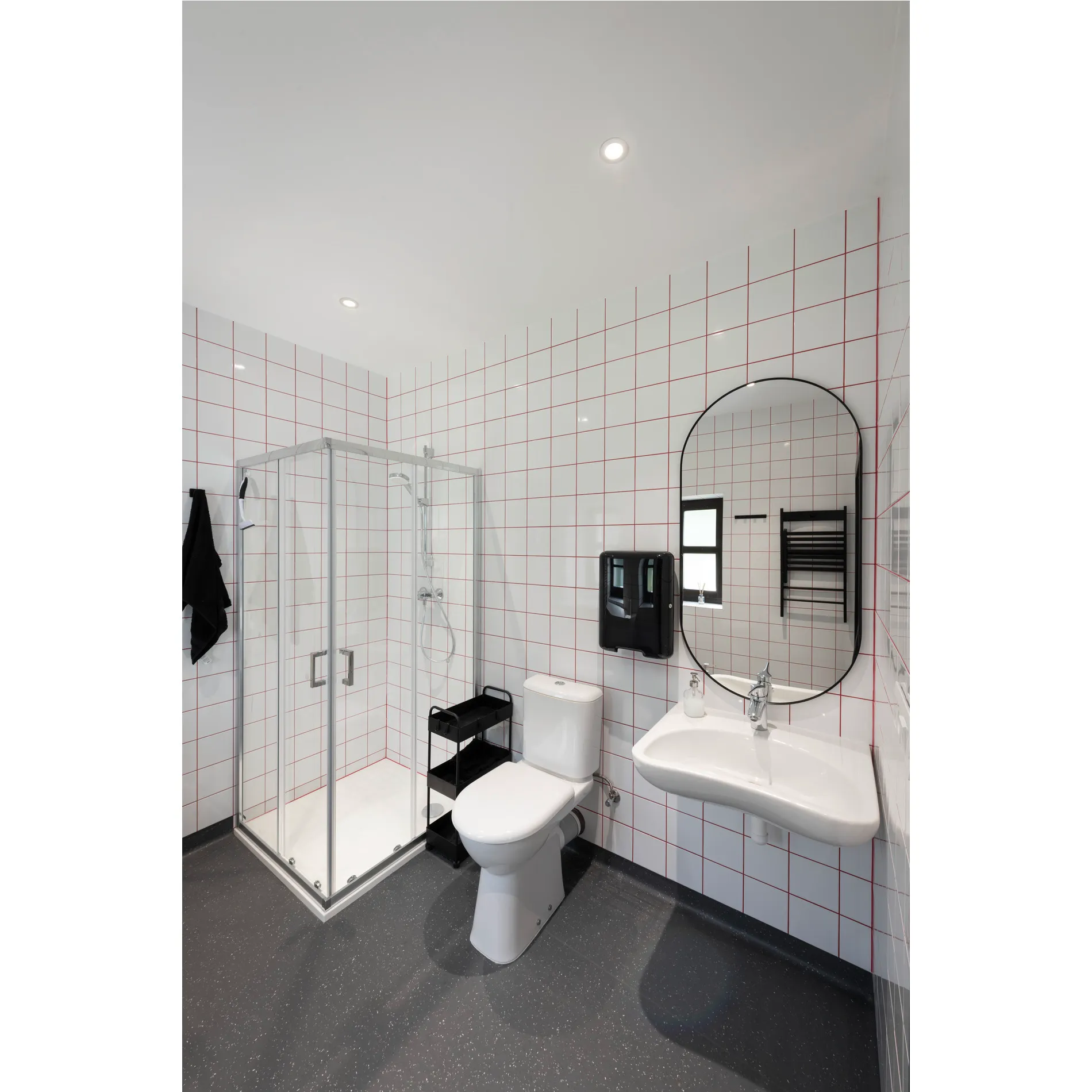 NEW TRIA®, led module, rond, 3000K, 60°, FASE, zwart