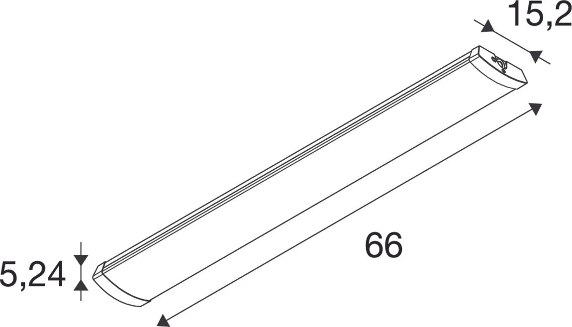 BATTEN FLAT P 600 27 830/840/850 ML WH