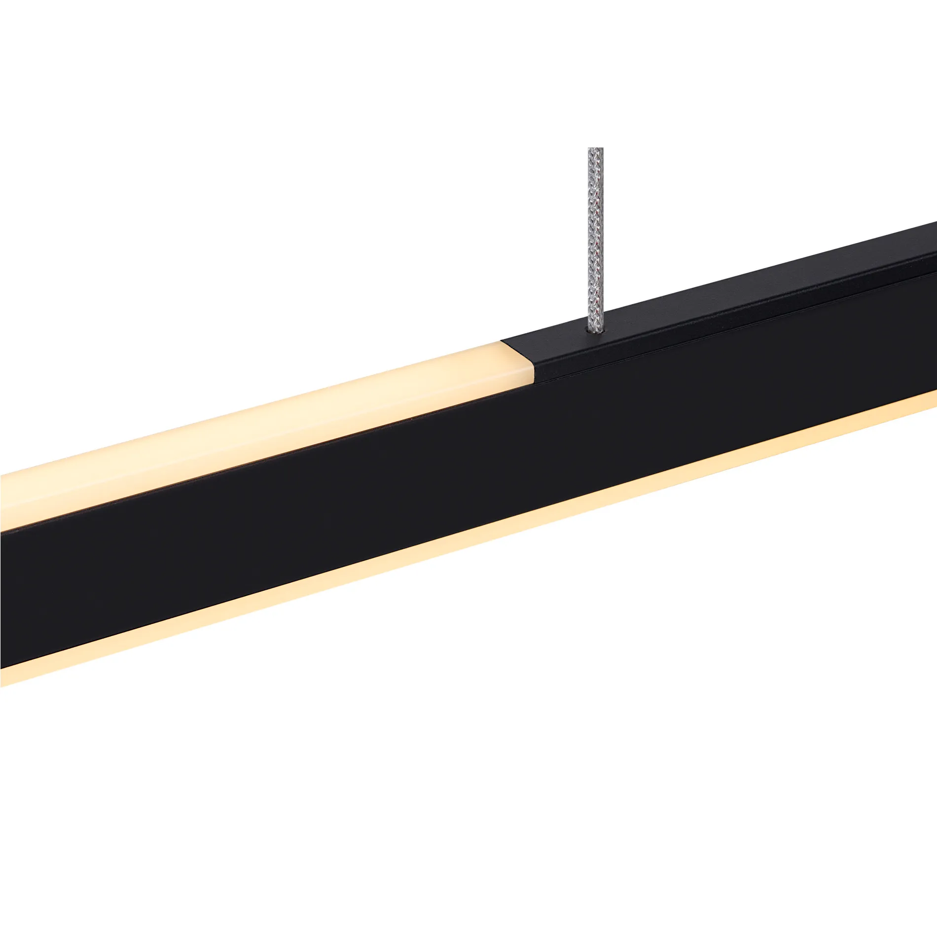 ONE LINEAR 100 FASE up/down, pendelarmatuur zwart 24W 2700/3000K